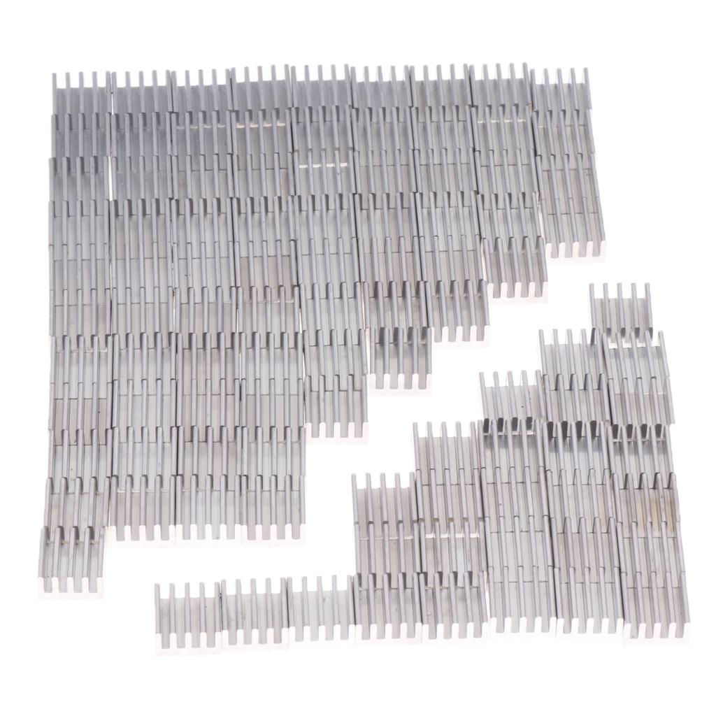 100PCS Raspberry Pi Heatsink Cooler Fin for Transistor Semiconductor Devices