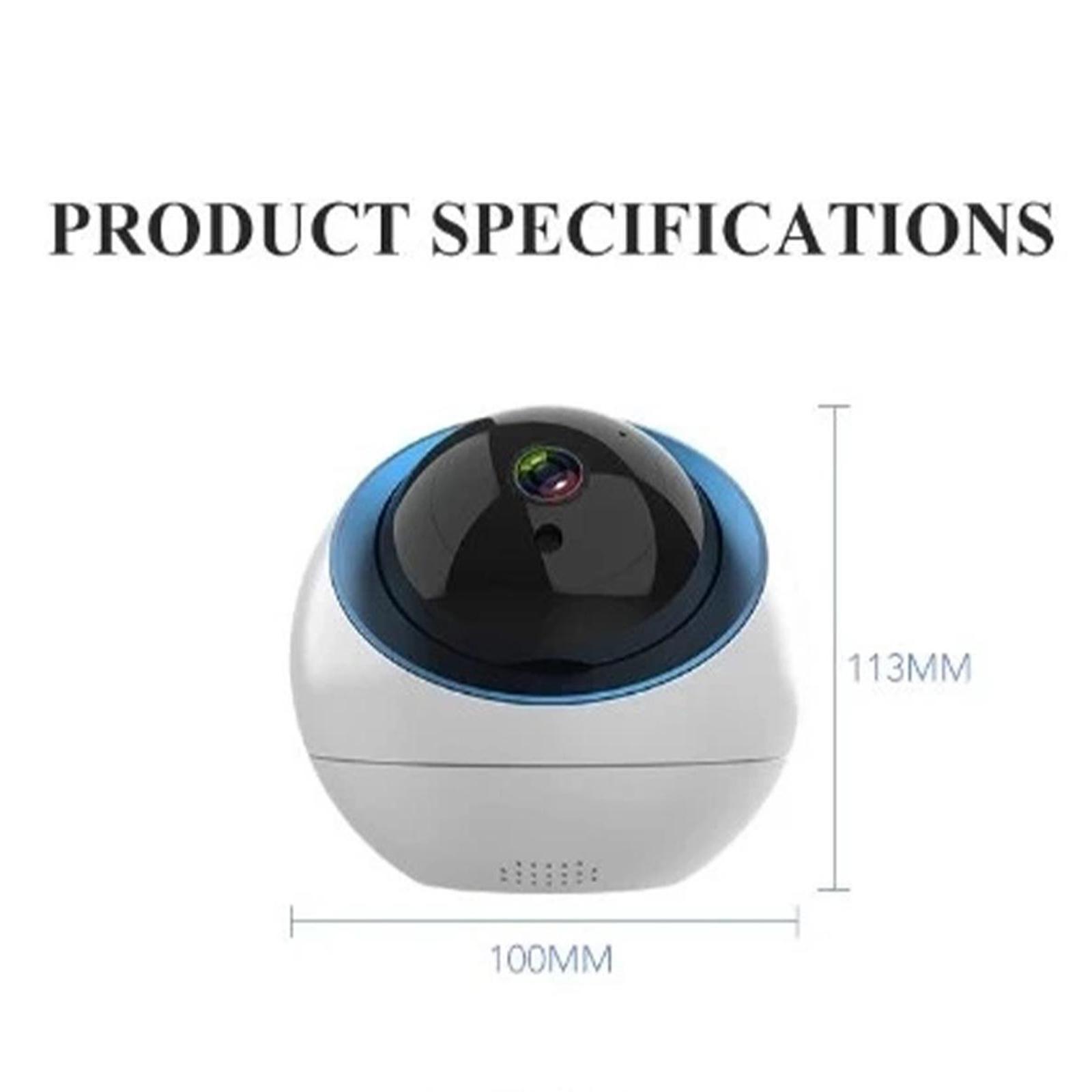Wireless IP Camera Work with Tuya Smart Life Baby Moniter TF Card Slot
