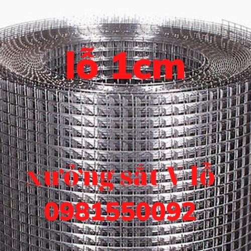 lưới sắt ô vuông - lỗ 1cm ( khổ rộng 1m ), lưới quây chuồng gia xúc,lưới thép inox,lưới kẽm màu bạc