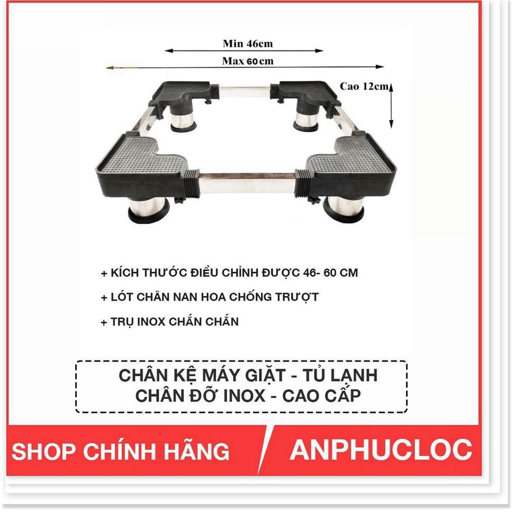 CHÂN KỆ MÁY GIẶT TỦ LẠNH TRỤ INOX CAO CẤP