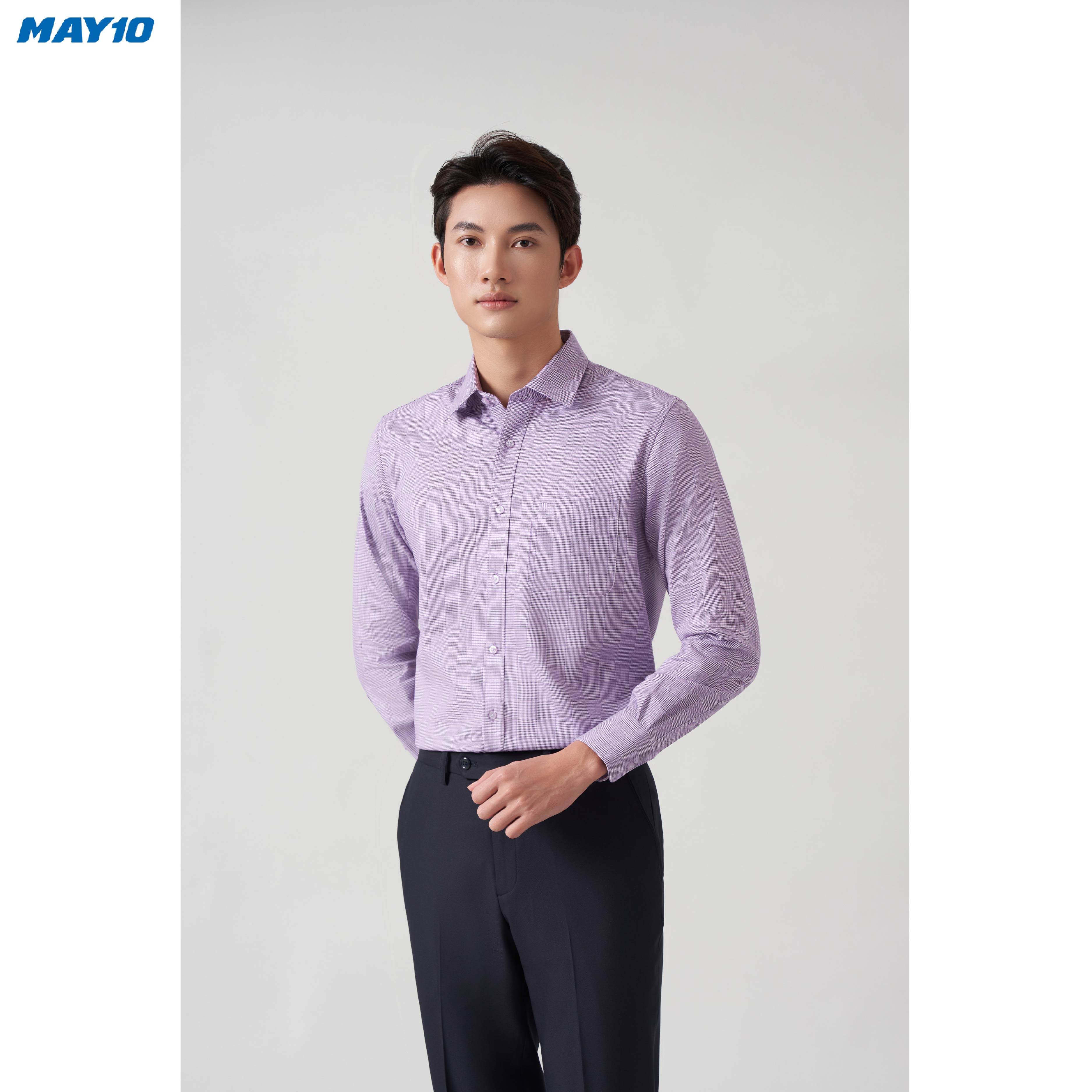 Áo sơ mi nam dài tay May 10 dáng Regular mã 010122338