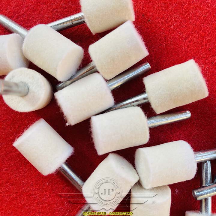COMBO 10 Nỉ Lông Cừu Cà Rem Hình Trụ Đánh Bóng Giương Inox