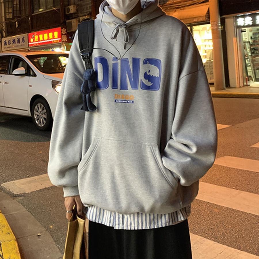 Áo mũ Hoodie Unisex Phong Boutique Dino form rộng 5 màu nỉ bông cặp đôi nam nữ Oversize Ulzzang thu đông