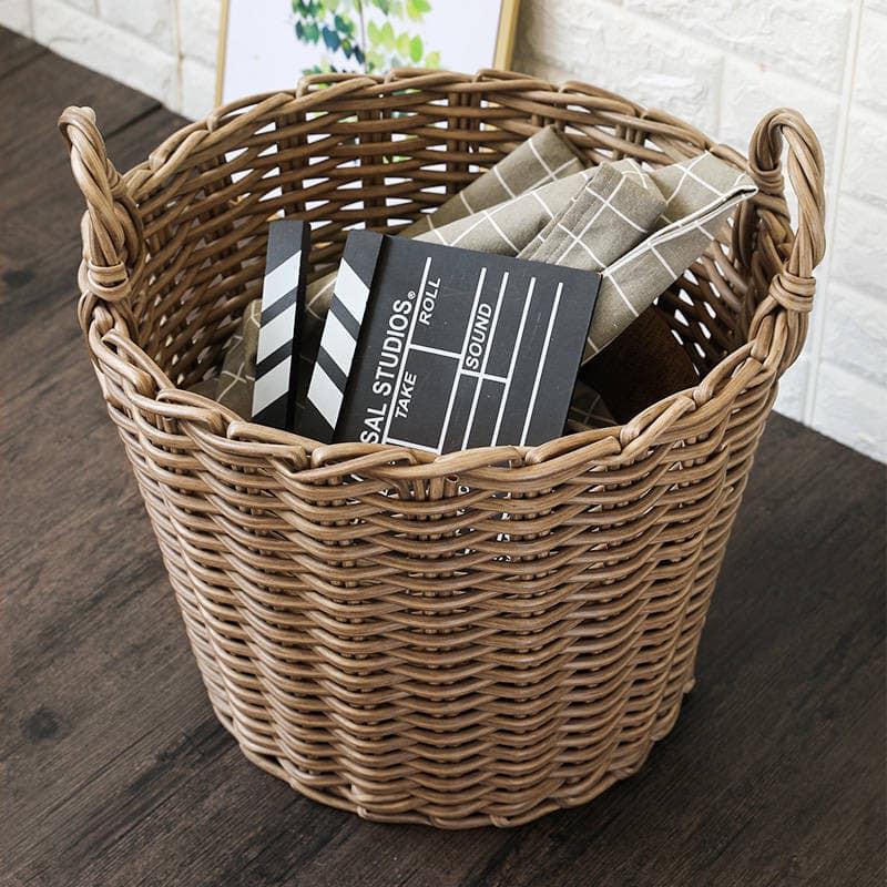 - Sọt đựng đồ đan dây nhựa bộ 3 hình tròn côn đáy - siêu bền, sang trọng
