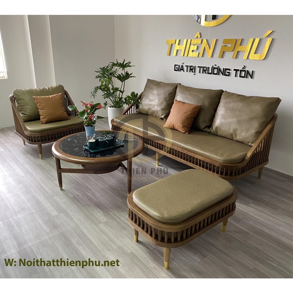 Bộ sofa KBH kết hợp bàn trà tròn Hera mới nhất cho phòng khách sang trọng