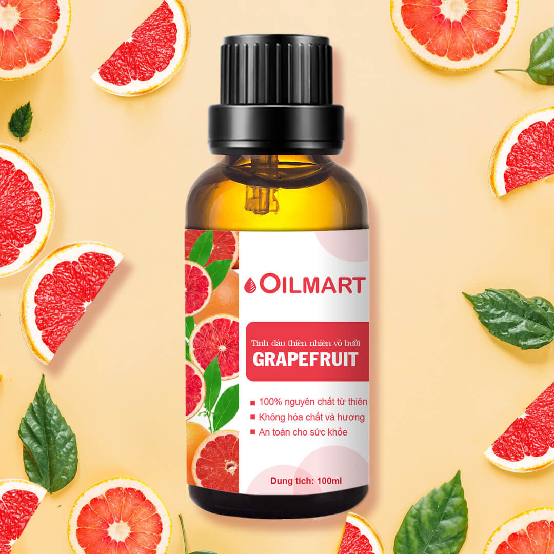 Tinh Dầu Thiên Nhiên Vỏ Bưởi Oilmart Grapefruit Essential Oil 100ml
