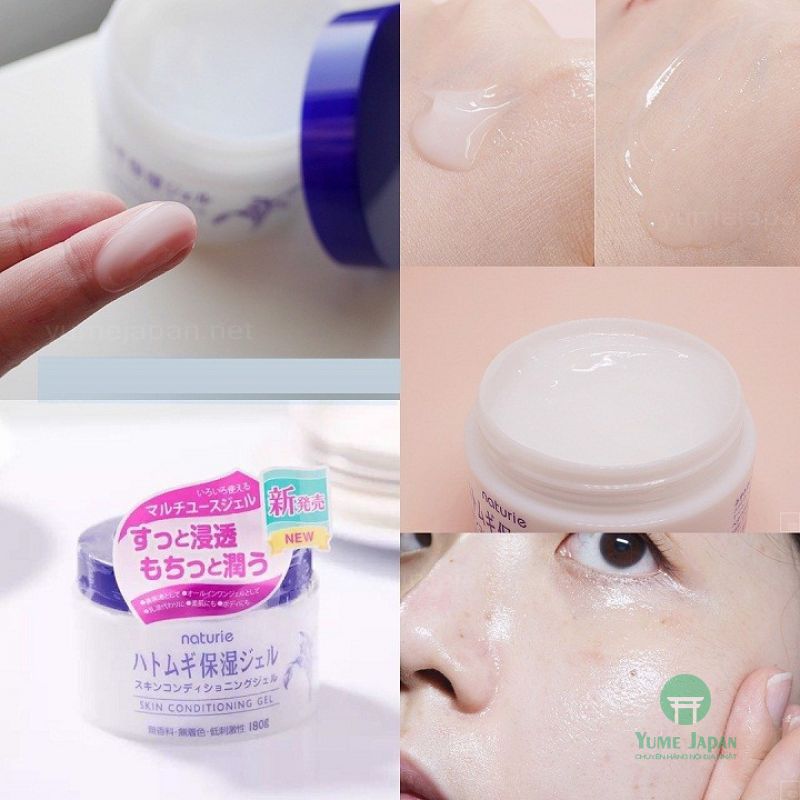 Kem Dưỡng Ẩm Trẻ Hoá Da Hạt Ý Dĩ Hatomugi Naturie Nhật Bản 180g