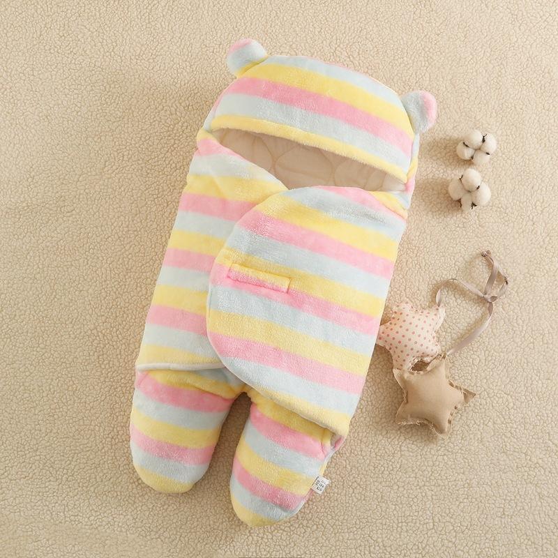 Thu Đông Cho Bé Bọc Chăn Túi Ngủ Cho Bé Bao Da Cho Trẻ Sơ Sinh Sleepsack 100% Cotton Dày Ủ Kén Cho Bé 0-9 Tháng