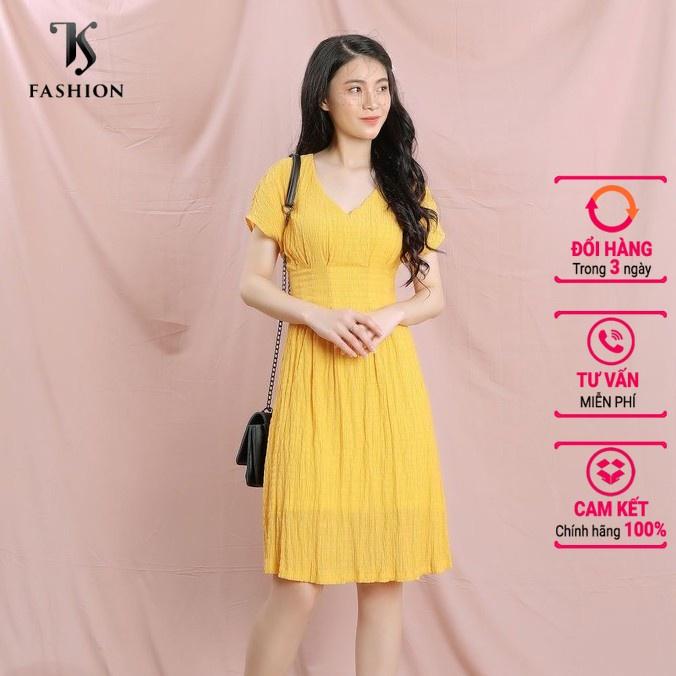 Đầm nữ ngắn tay cổ tim sánh điệu - Váy nữ tay cánh dơi cúp ngực TK FASHION DK890