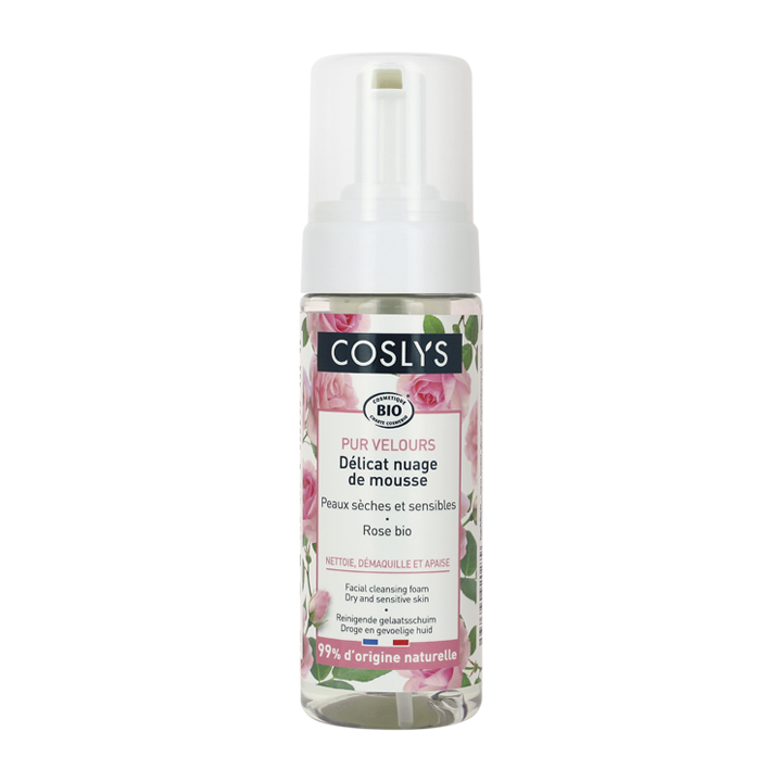Sữa rửa mặt cho da khô và nhạy cảm hữu cơ Coslys 150ml facial cleansing foam
