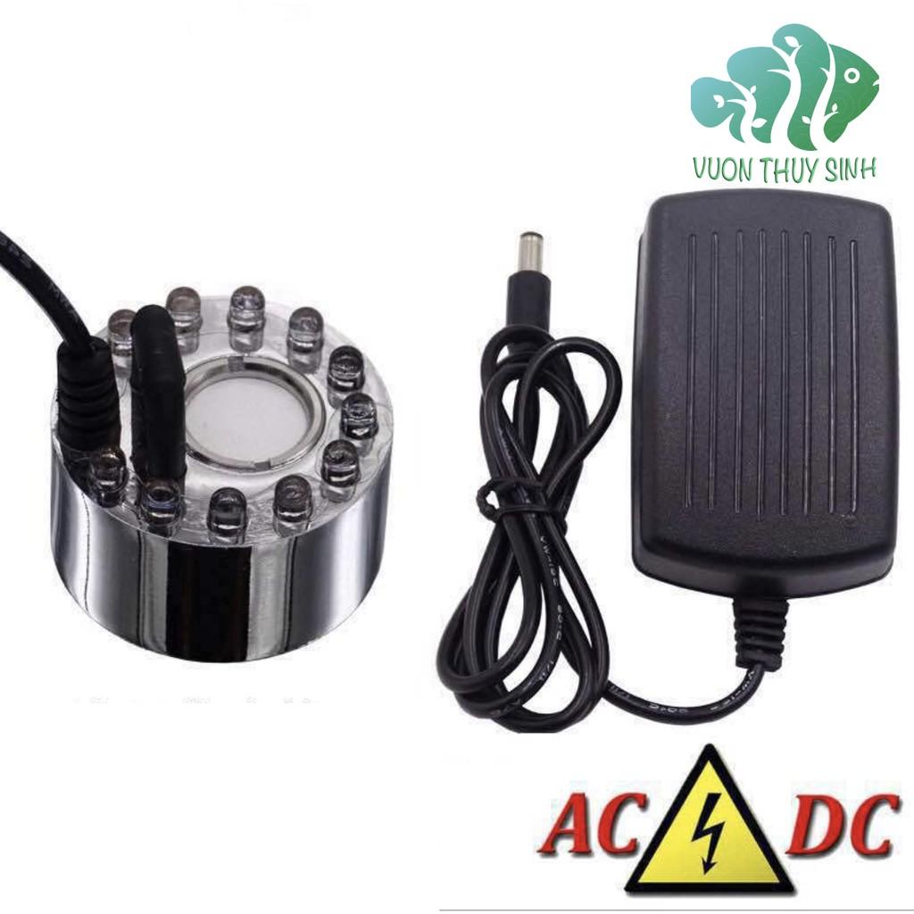 Máy tạo khói phun sương đèn led đổi màu thân máy bằng kim loại chống rỉ
