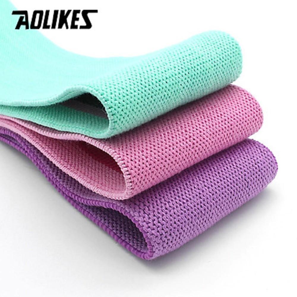 Dây Kháng Lực Tập Mông MiniBand Chính Hãng Aolikes chất liệu Vải Polyeste Cotton