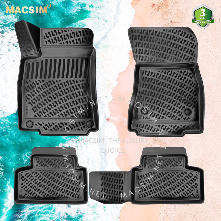 Thảm lót sàn ô tô nhựa TPU Silicon Mercedes GLB 2019+Tới nay Nhãn hiệu Macsim