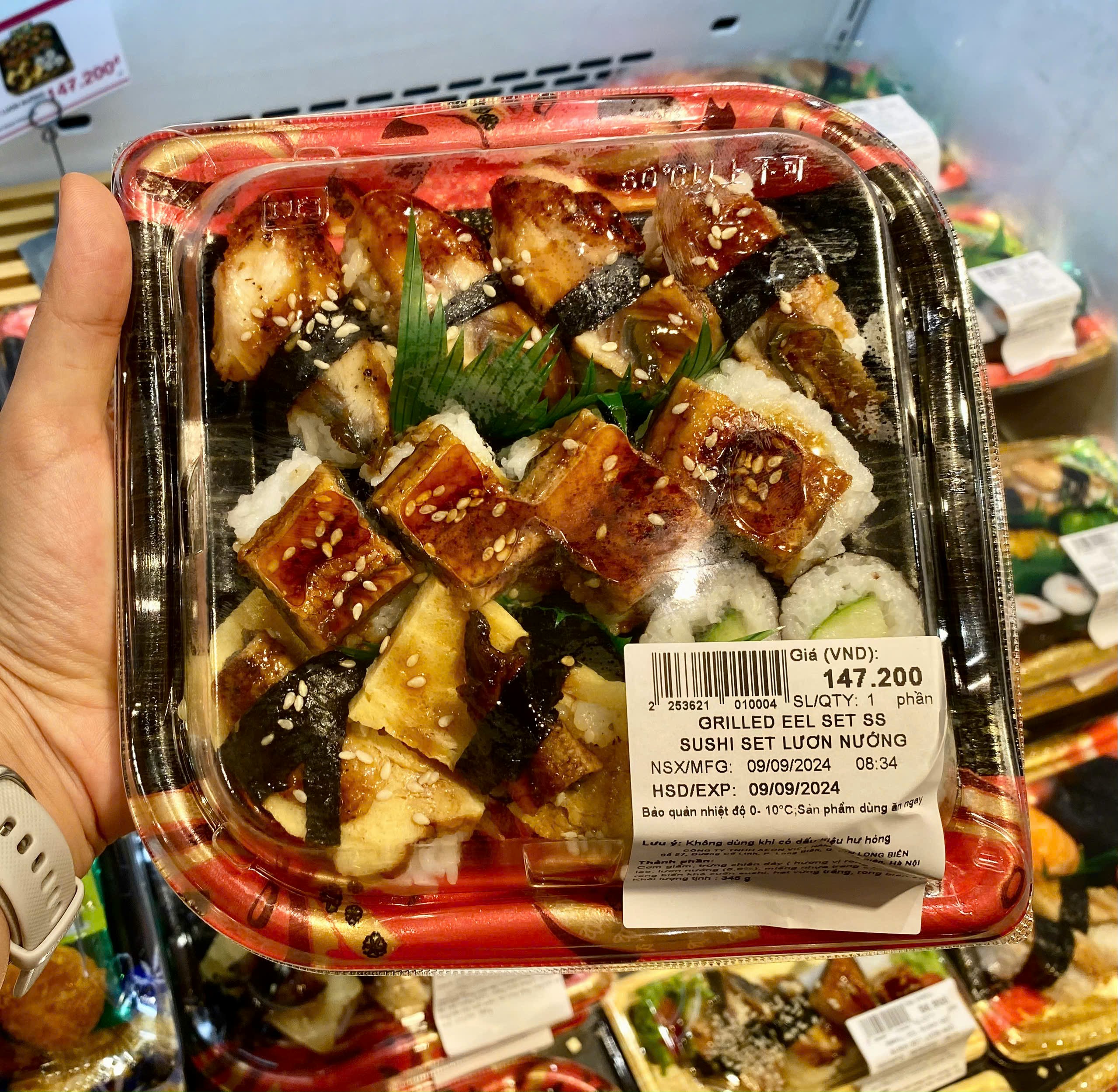 Hộp đựng thực phẩm - Sushi, sashimi - Dày dặn, có nắp đậy - Hộp đóng gói dùng 1 lần-50 cái/set Nhật Bản_JPS