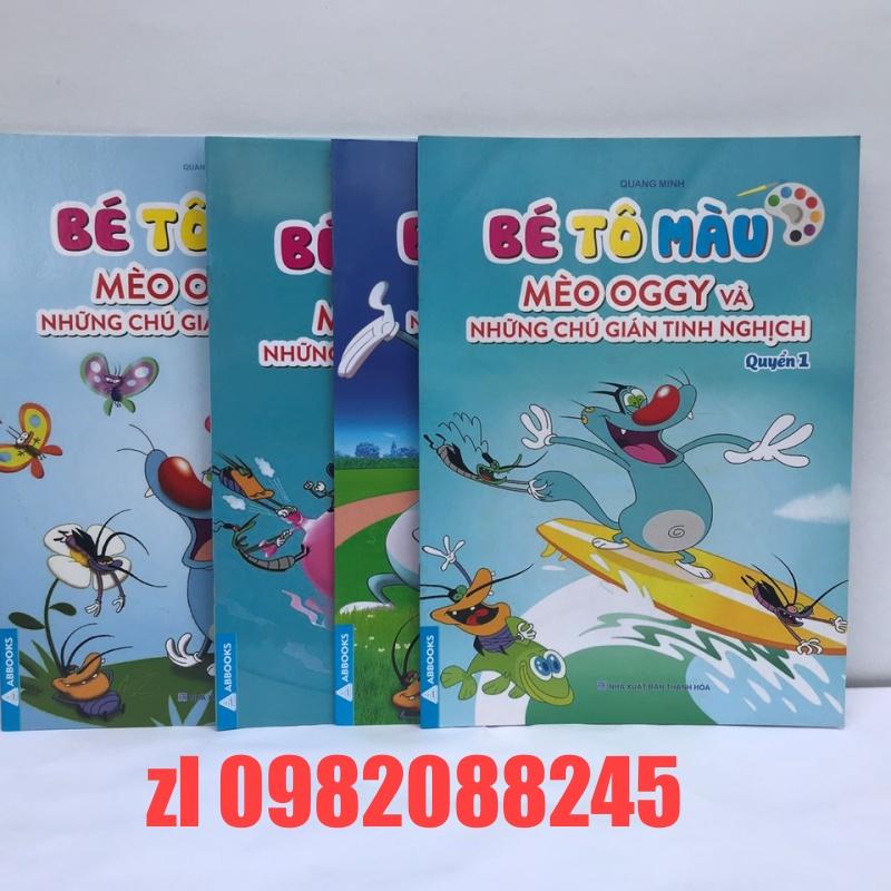 Tập bé tô màu mèo OGGY và những chú gián tinh nghịch