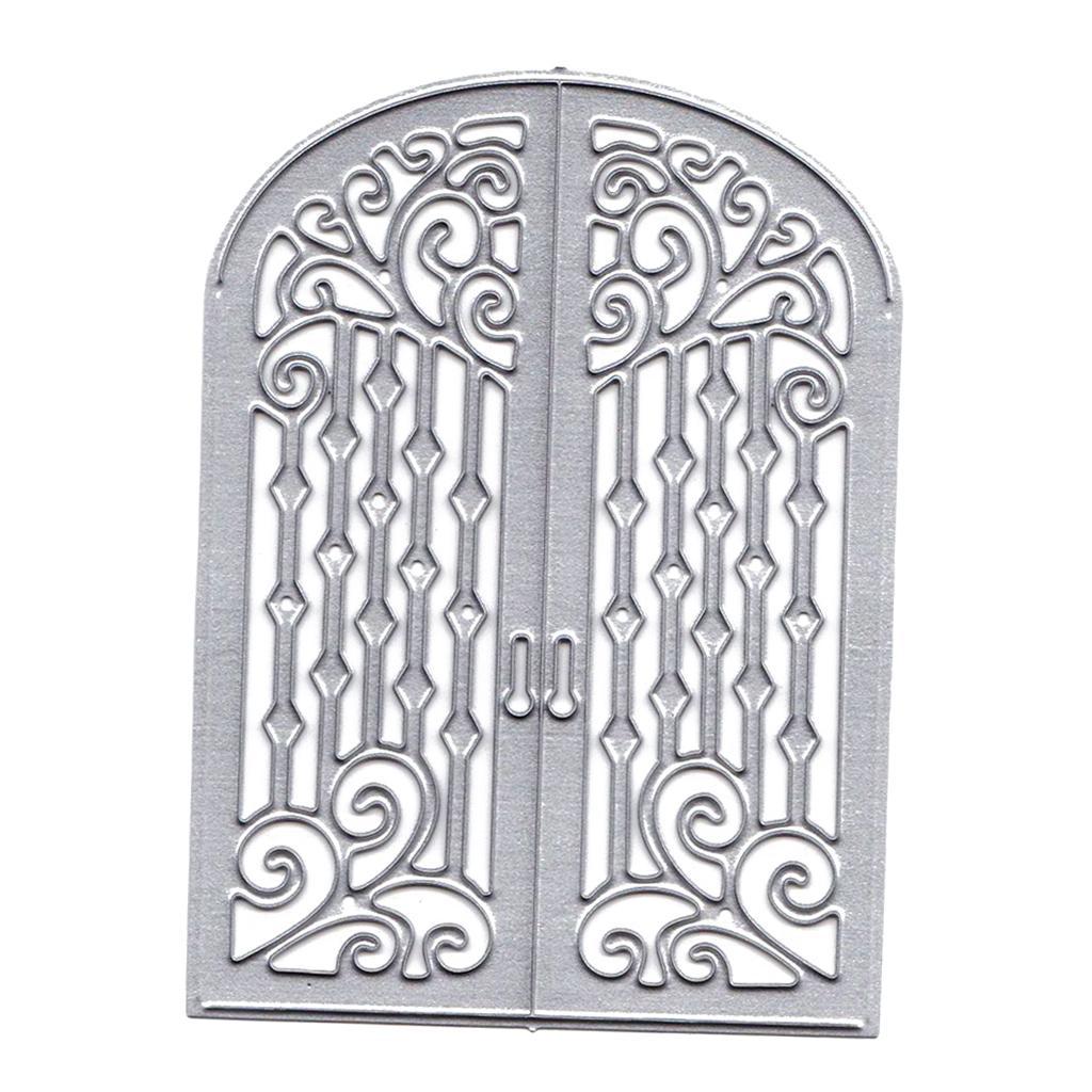 Metal Cutting Dies Stencil Door Shape DIY Scrapbook Photo Album Card Decor