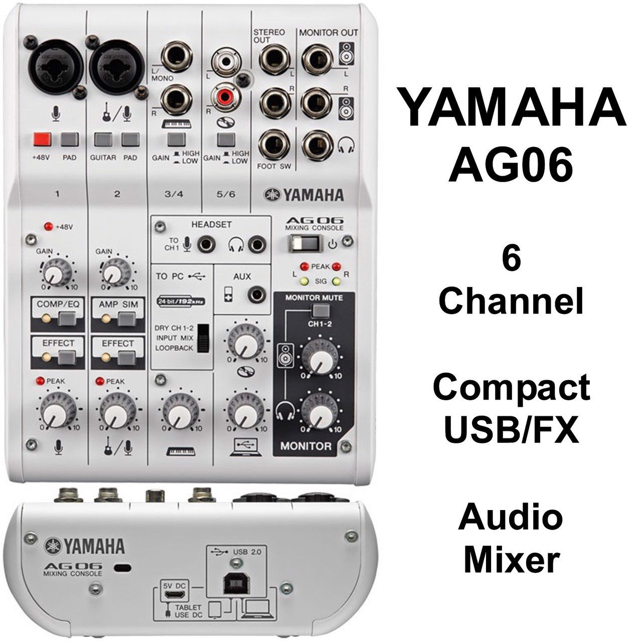 Mixer Analog Yamaha AG06 - Hàng chính hãng