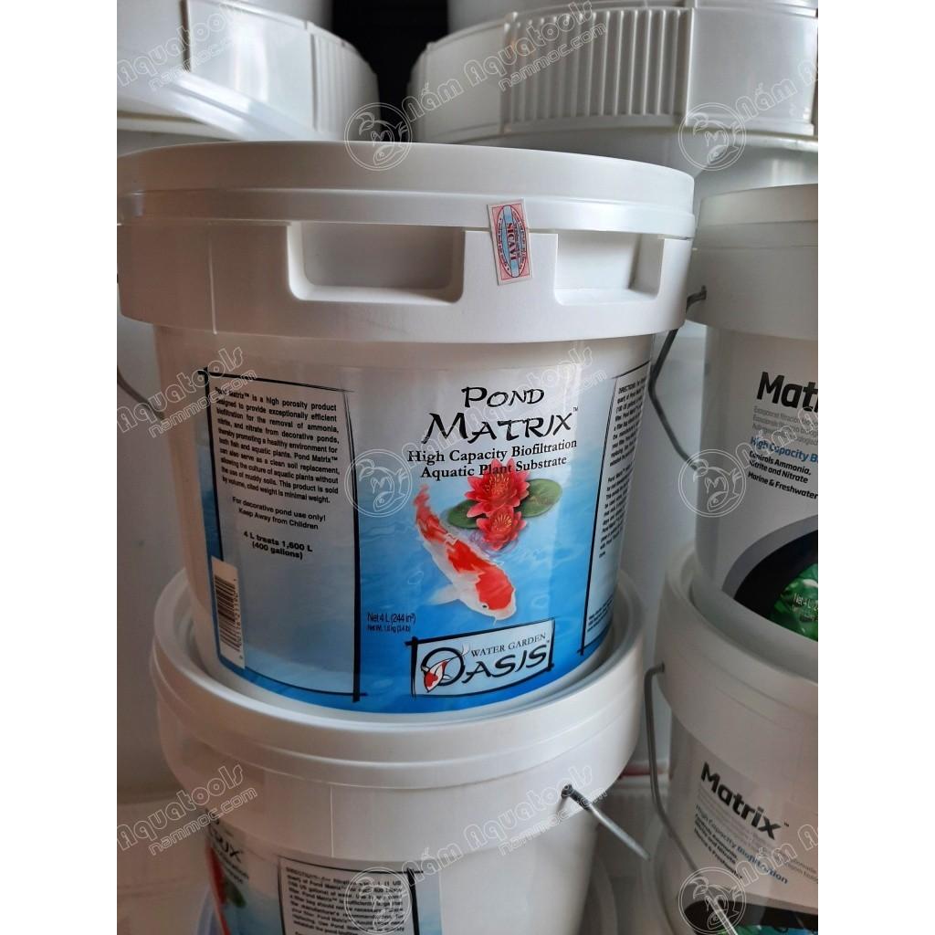 SEACHEM MATRIX Thùng 4 Lít | Vật Liệu Lọc Nước Bể Cá Thuỷ Sinh Cao Cấp Mỹ