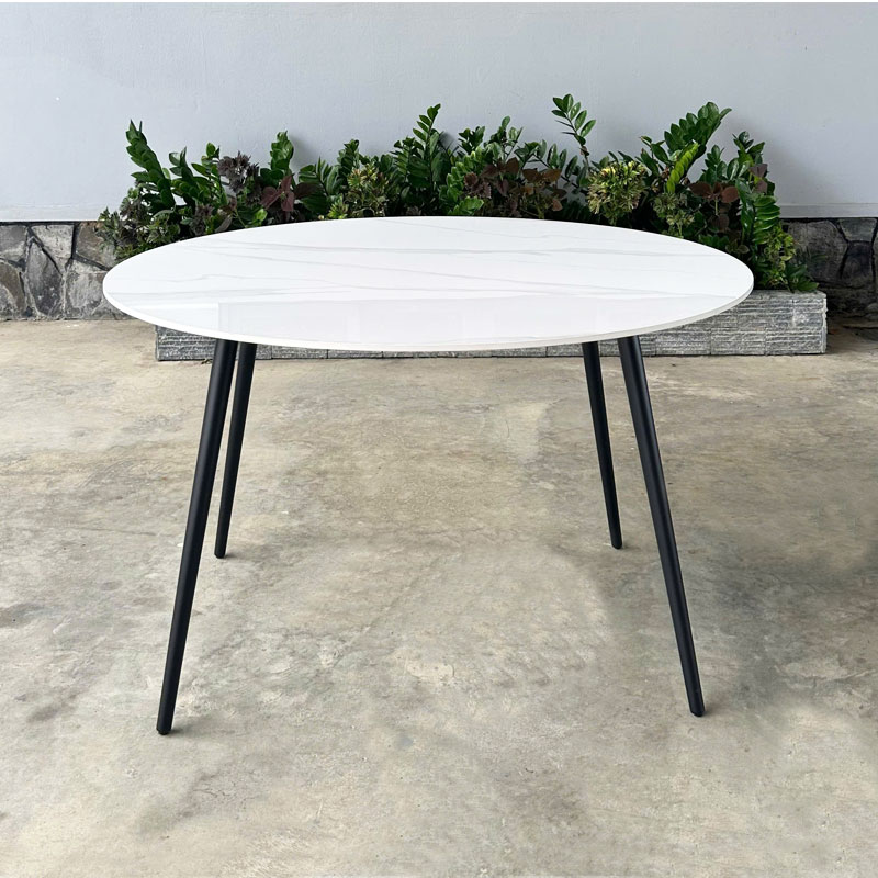 Bàn ăn mặt đá tròn 1m TN1236-10E Nội thất Capta