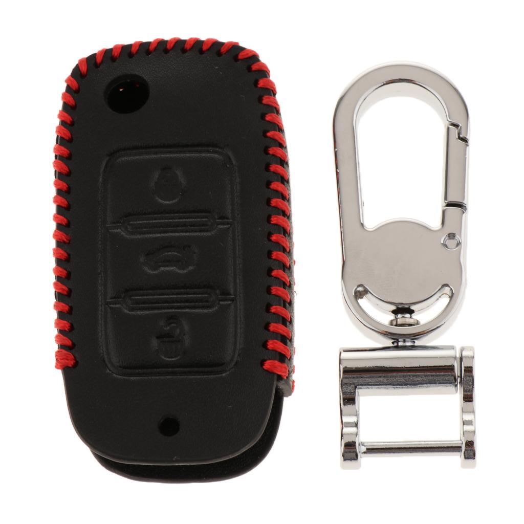 Buttons Remote Key Chain Cover Case Fob with Keychain For
