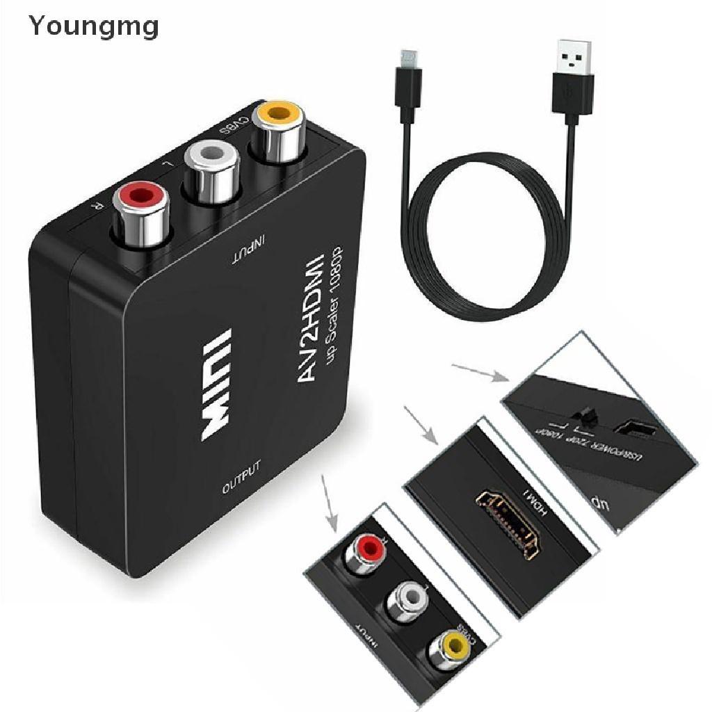 Bộ Chuyển Đổi Mini RCA AV Sang HDMI AV 2 HDMI 1080P Chuyên Dụng