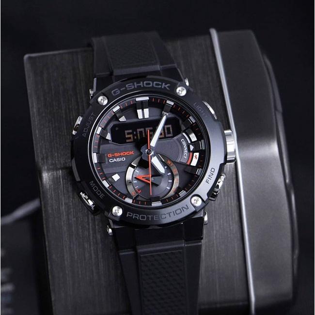 Đồng Hồ Nam Dây Nhựa Casio G-Shock GST-B200B-1ADR G-Steel Bluetooth | NĂNG LƯỢNG MẶT TRỜI | GST-B200B-1A