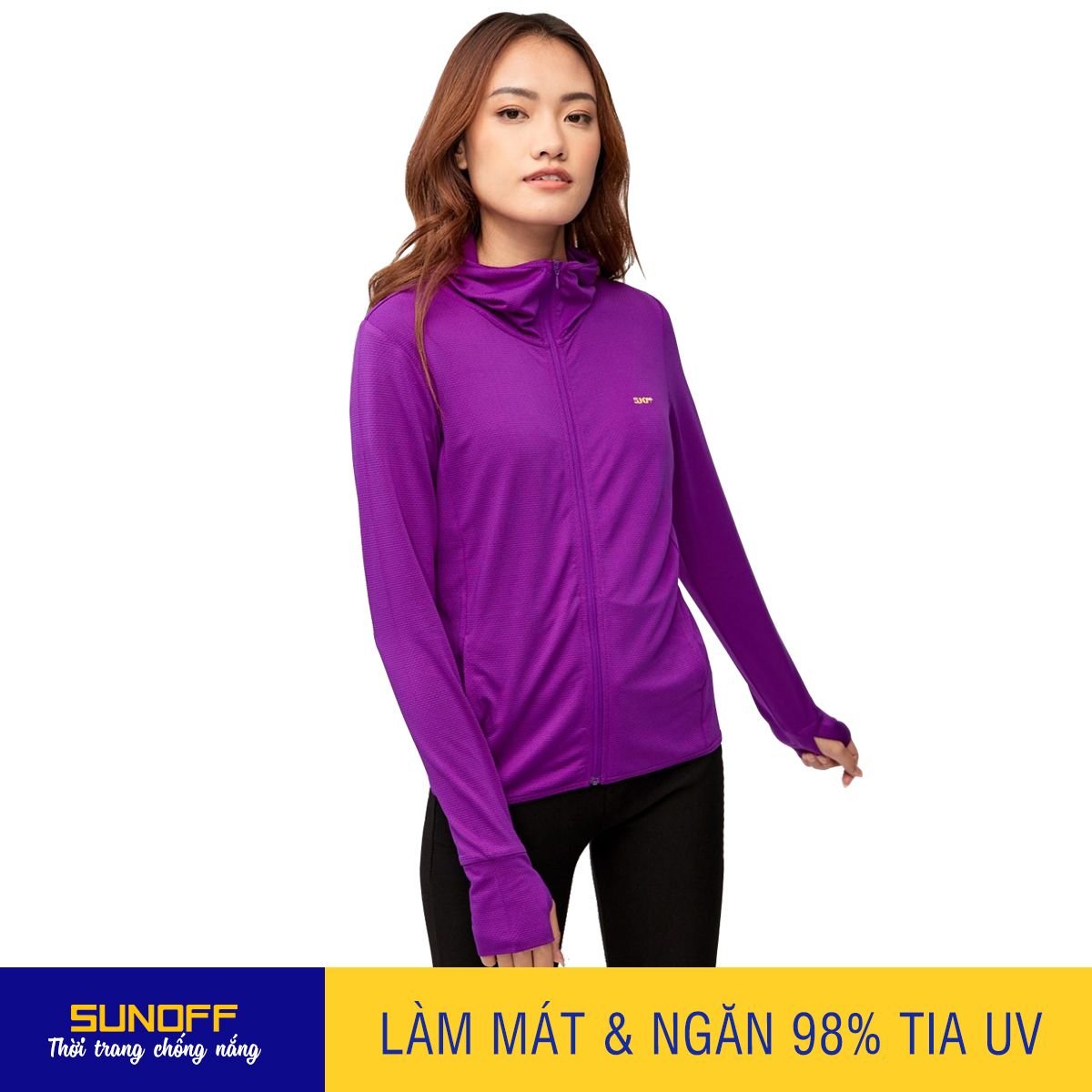 Áo Khoác Chống Nắng nữ SUNOFF CoolSport CSW (Ngăn đến 98% tia UV)