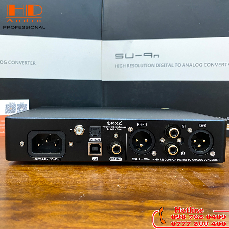 Giải Mã DAC SMSL SU-9n ES9038PRO - Bluetooth 5.0 - DSD512 PCM768kHz/32Bit - Hàng Chính Hãng