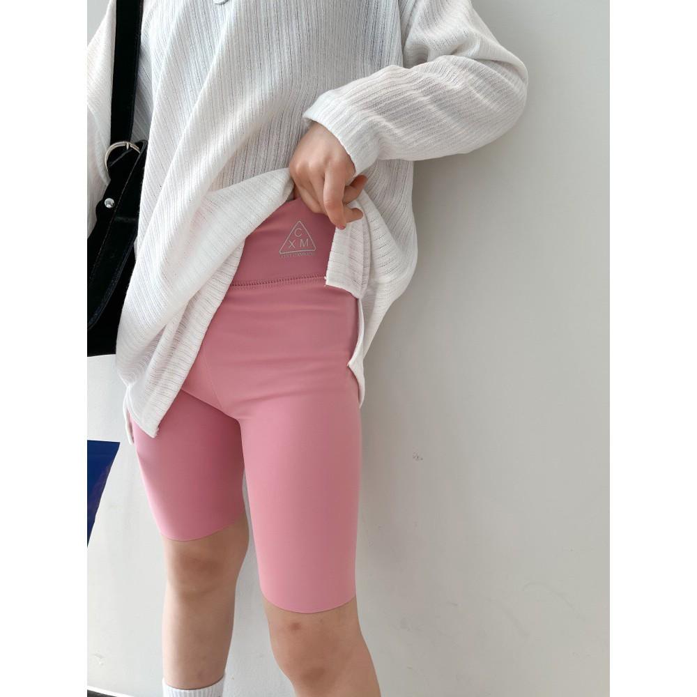Quần đùi legging bé gái co giãn 2 màu hồng, đen QBG0008B