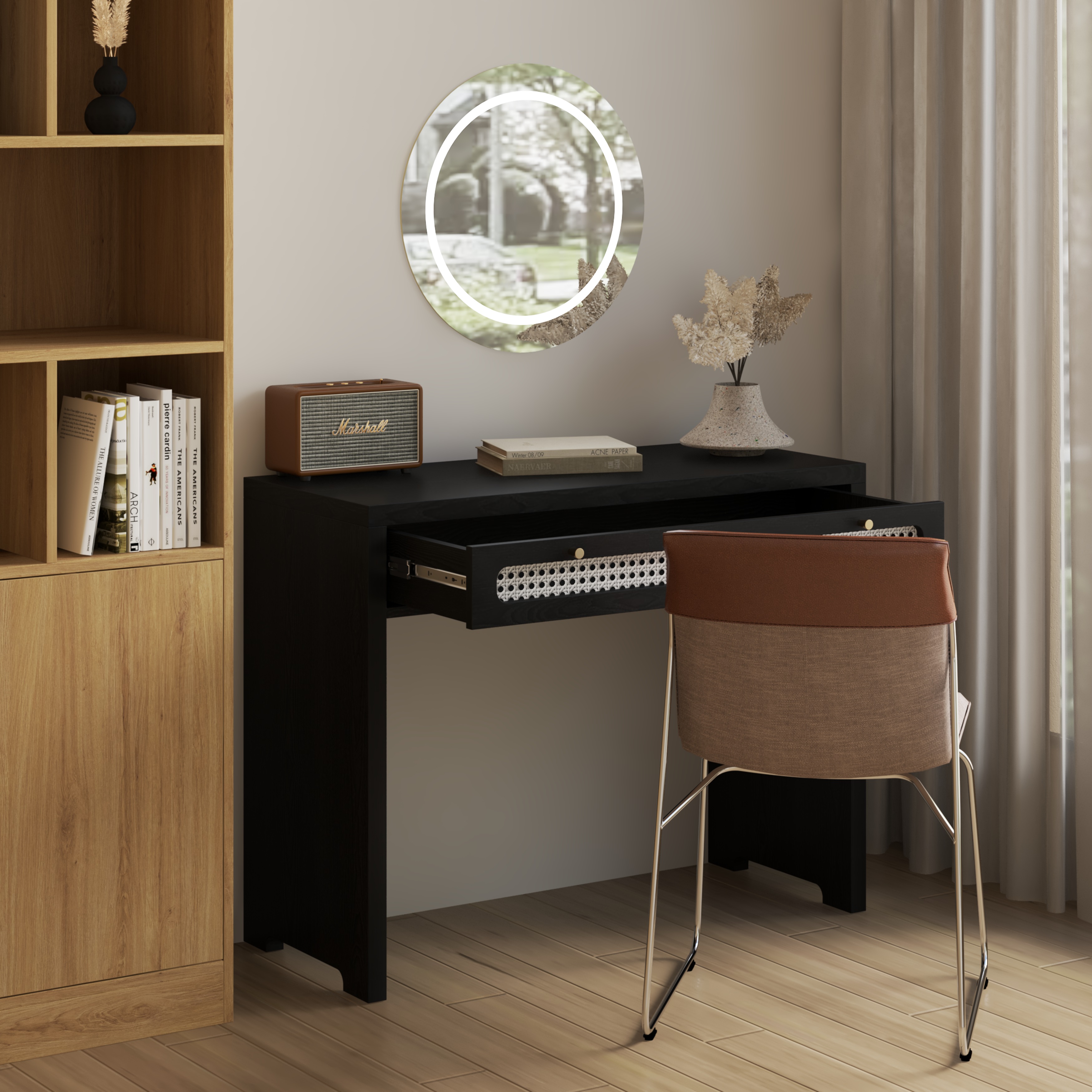 [Happy Home Furniture] MEYDAN , Bàn làm việc 2 ngăn kéo , 100cm x 42cm x 78cm ( DxRxC), BAN_043
