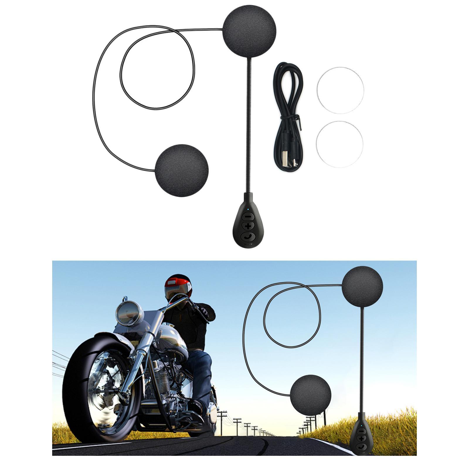 Motorcycle Bluetooth Helmet Headset 180mAh Battery Fit for Outdoor Sports