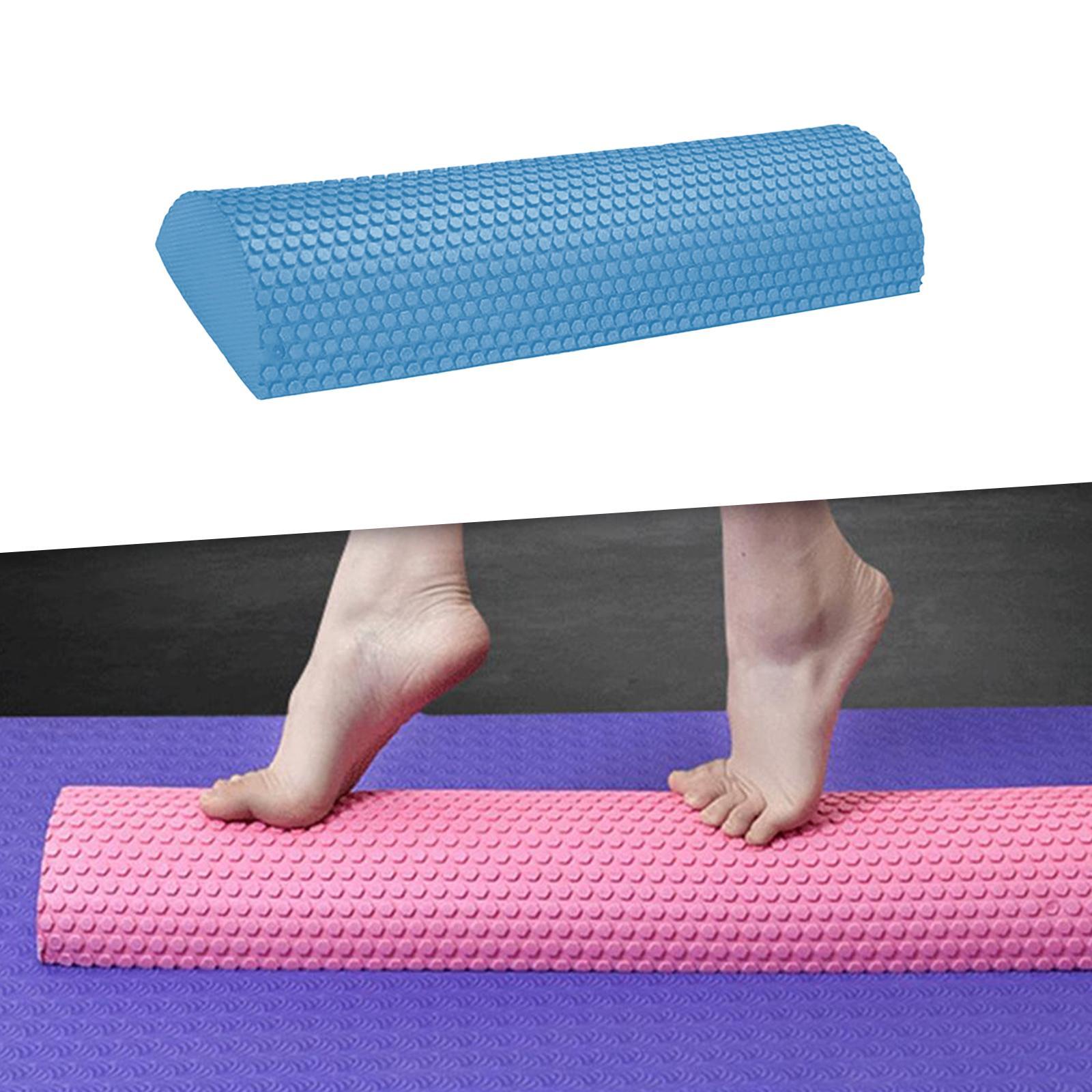 EVA Half Foam Roller High Density for Pliability Back Blue 30cmx7.5cm