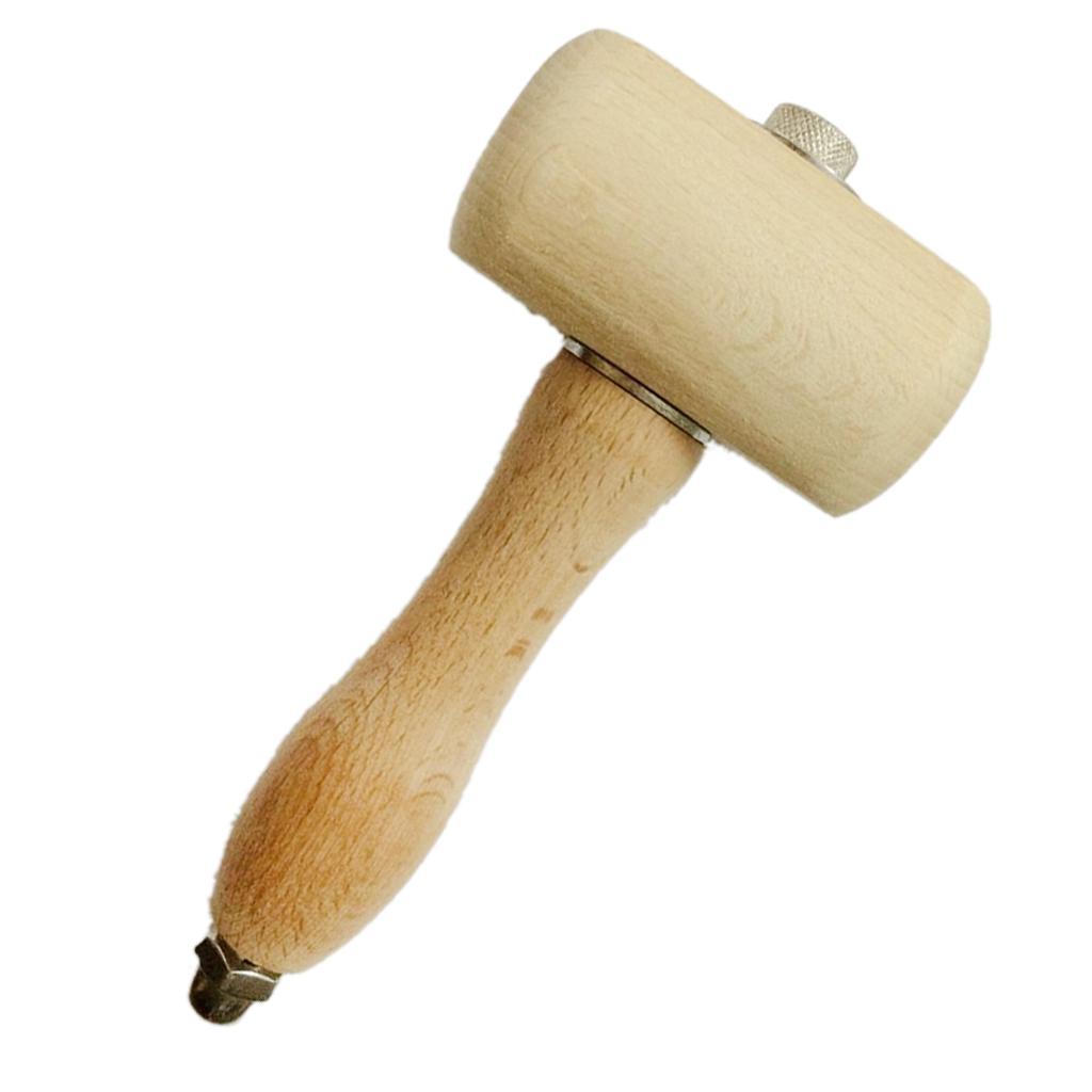 Wood Wooden Hammer Leathercraft Hammer Mallet Sewing Leather Cowhide Tool