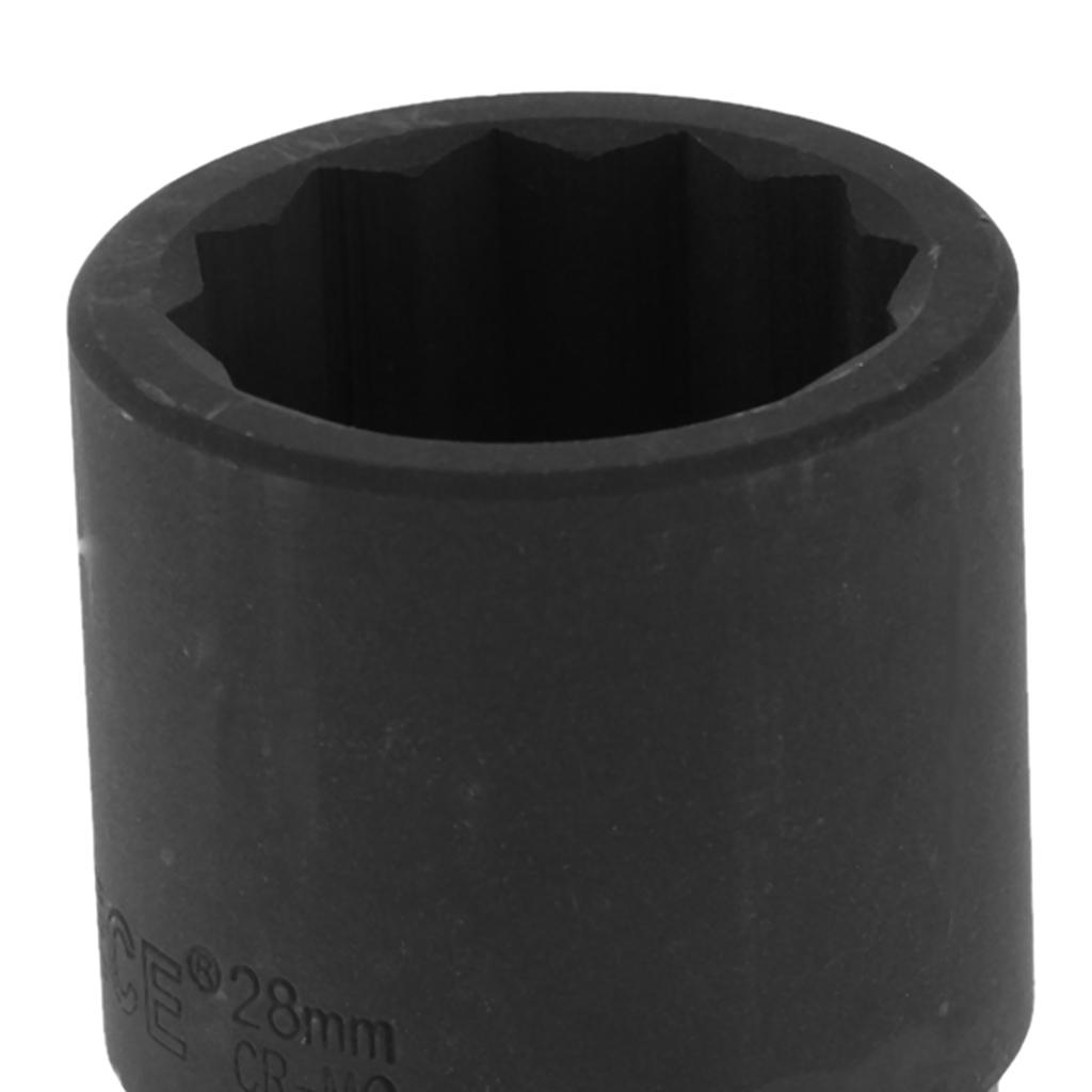 3/4" Square Drive 12 Point Deep Impact Socket 28mm