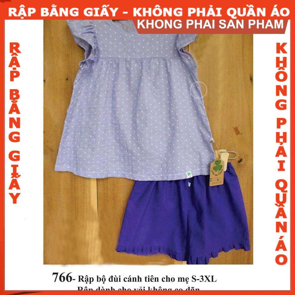 Rập giấy A0 bộ cánh tiên mã 766 (BẢN VẼ)