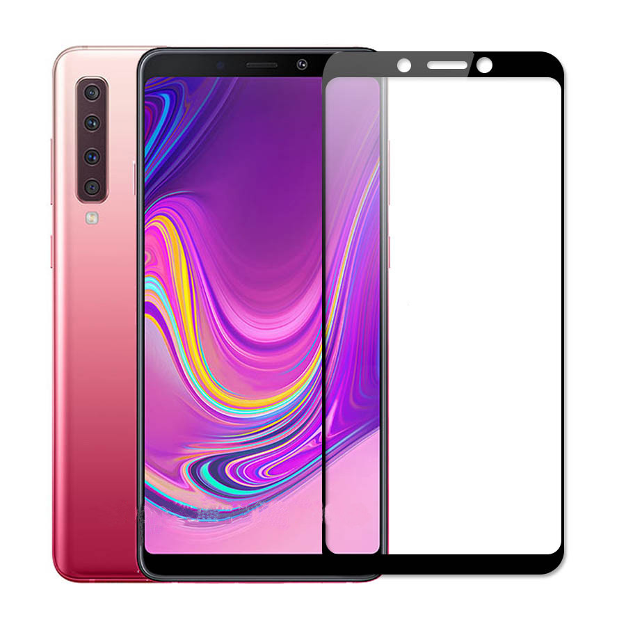 Miếng dán kính cường lực full màn hình 111D cho Samsung Galaxy A9 2018 hiệu HOTCASE (siêu mỏng chỉ 0.3mm, độ trong tuyệt đối, bo cong bảo vệ viền, độ cứng 9H) - hàng nhập khẩu