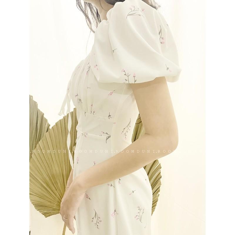 Muse Dress - Đầm midi xẻ tà nơ ngực