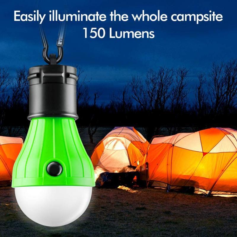 LED Tent Hanging Lamp 4 Modes Outdoor SOS Emergency Carabiner Bulb Light Emergency Light Lantern Hiking Energy Saving Lamp