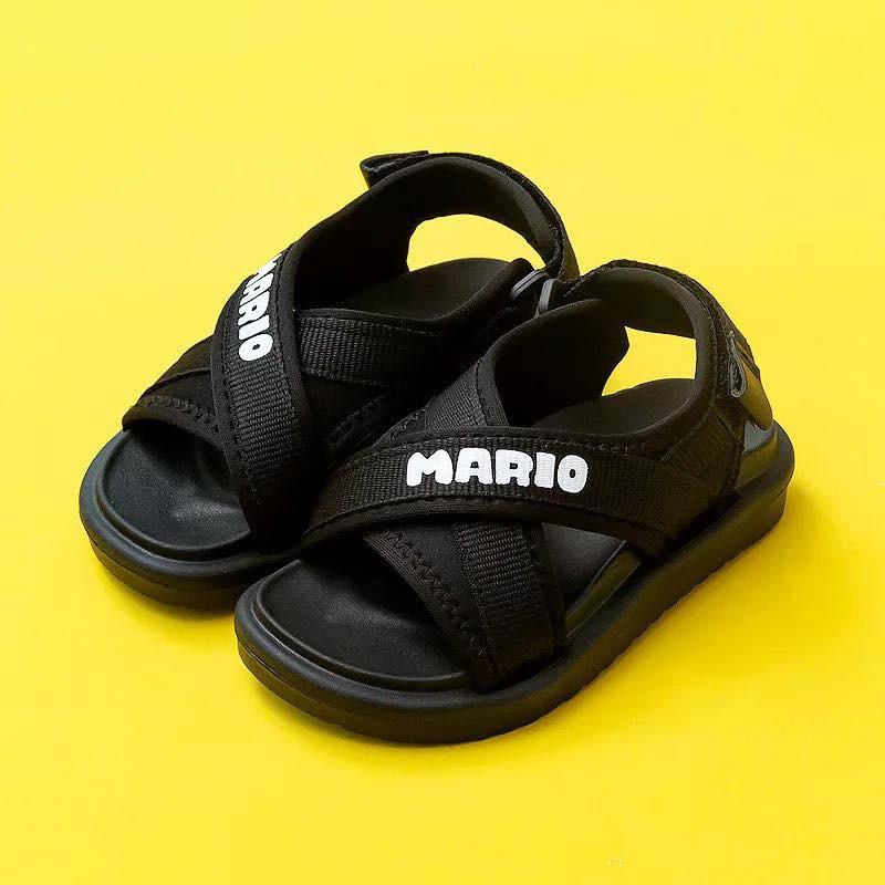 Dép quai dán cho bé Cheerful Mario Model 2021, sandal bé trai bé gái chống trơn trượt MARIO01
