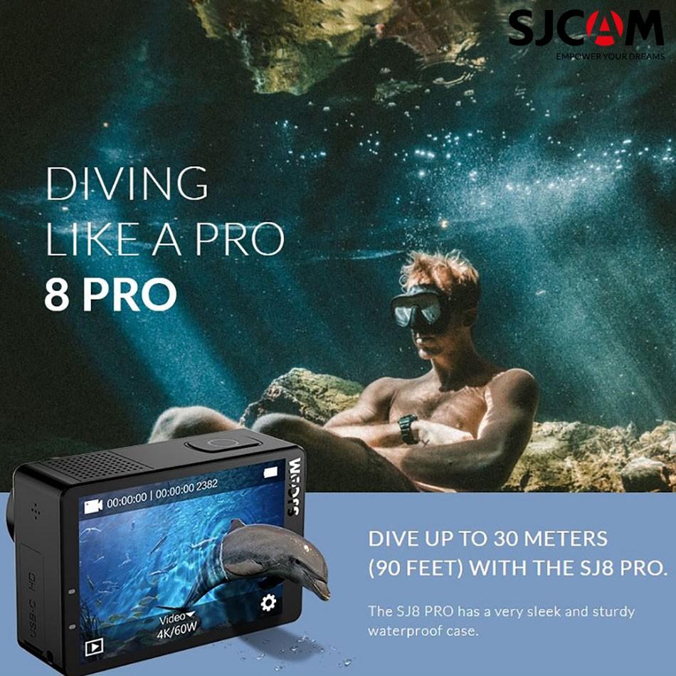 Camera hành trình SJCAM SJ8 Pro 4K 60 FPS phiên bản full phụ kiện cao cấp nhất của SJCAM