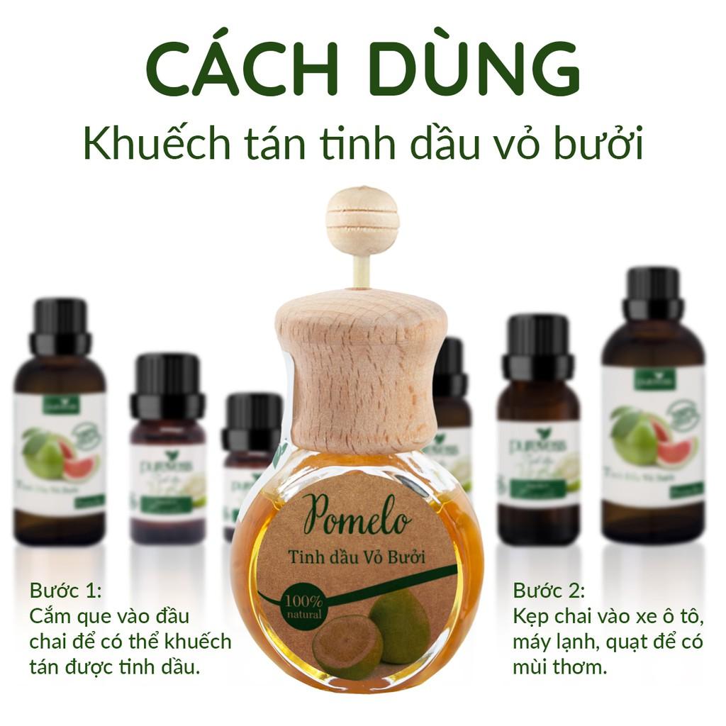 Tinh dầu treo xe Vỏ bưởi Purevess 10ml giúp thơm phòng, thư giãn và thông thoáng xe ô tô