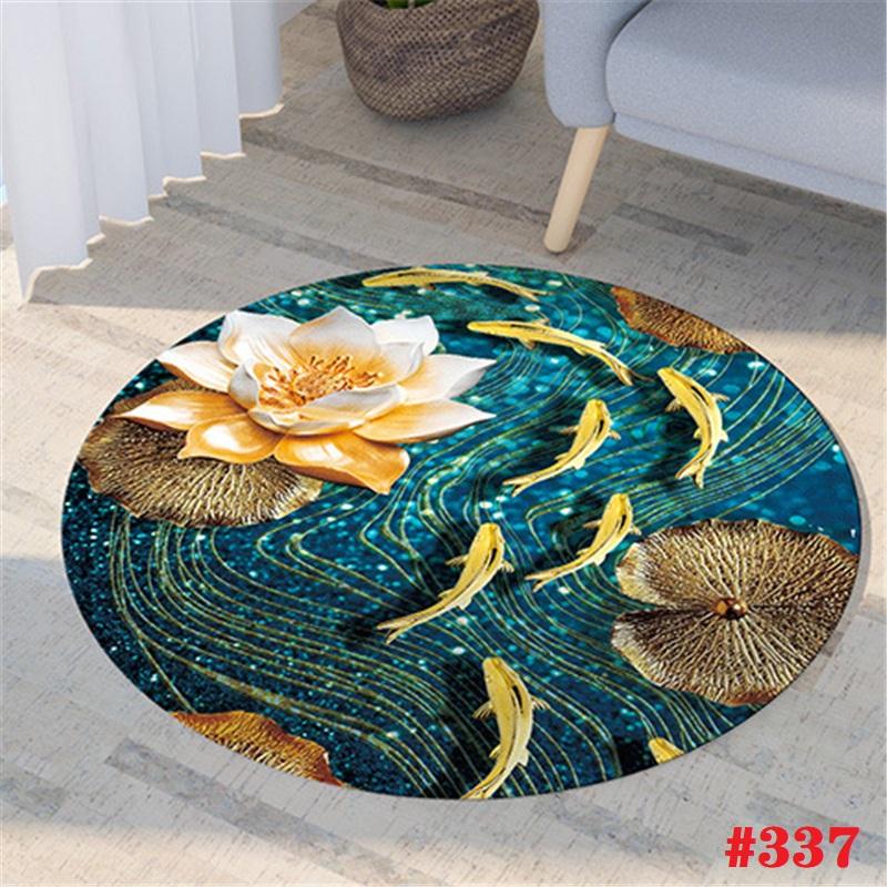 Thảm Tròn 3d Lót Sàn Chống Trượt
