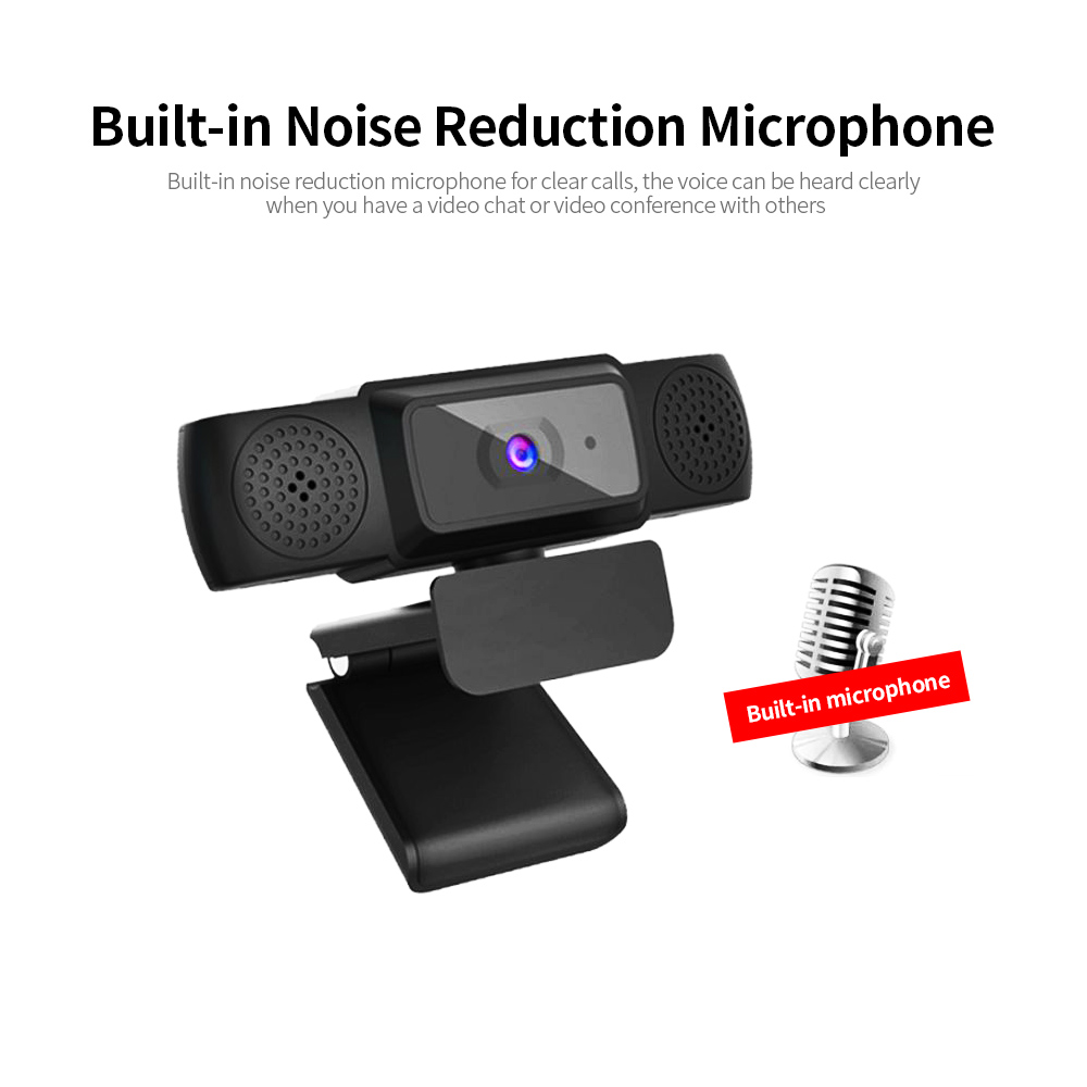 Webcam 1080P có Micrô giảm tiếng ồn để Trò chuyện Video
