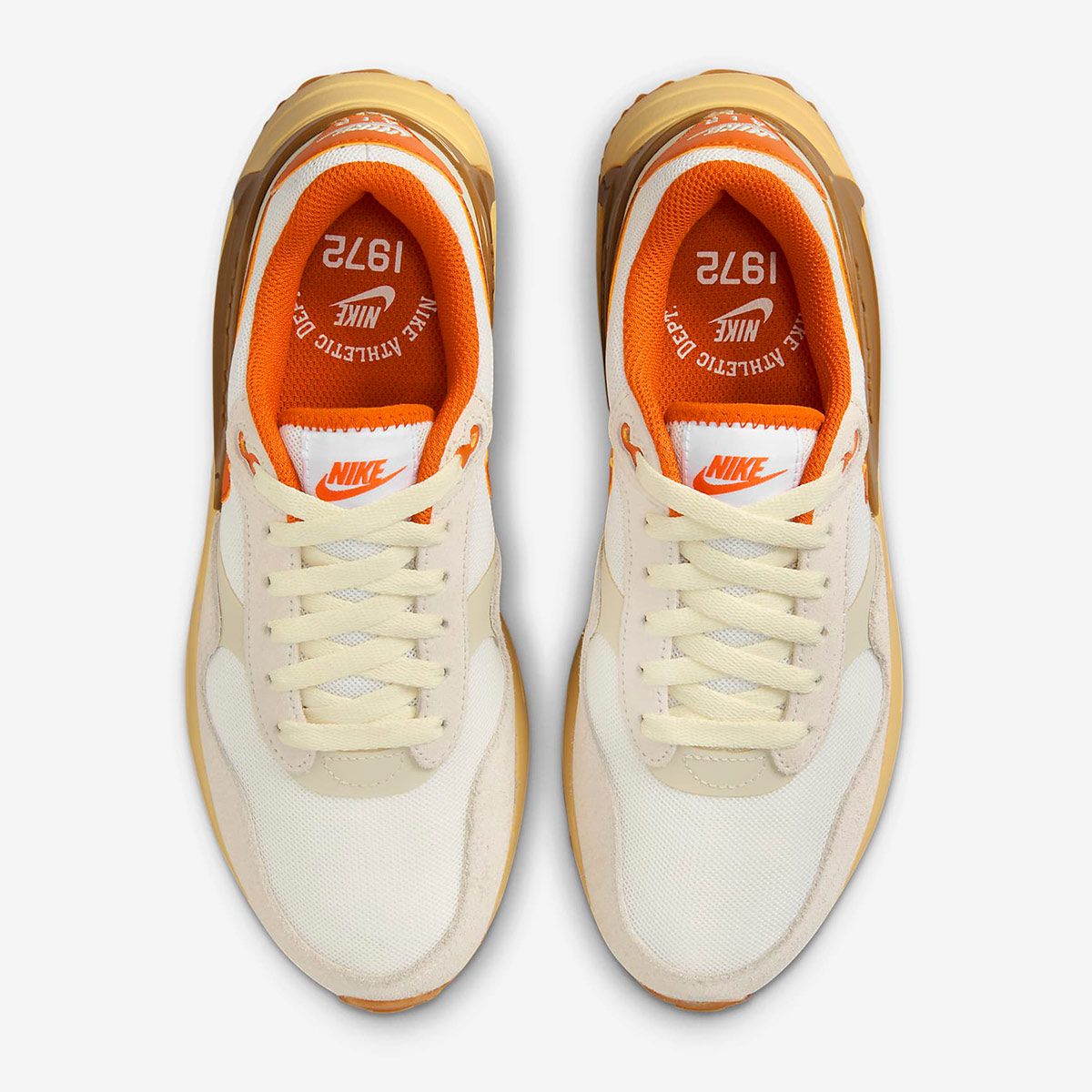 Giày thời trang Nữ W NIKE AIR MAX SYSTM - SAIL/CAMPFIRE ORANGE-LT OREWOOD BRN - 8.5 US