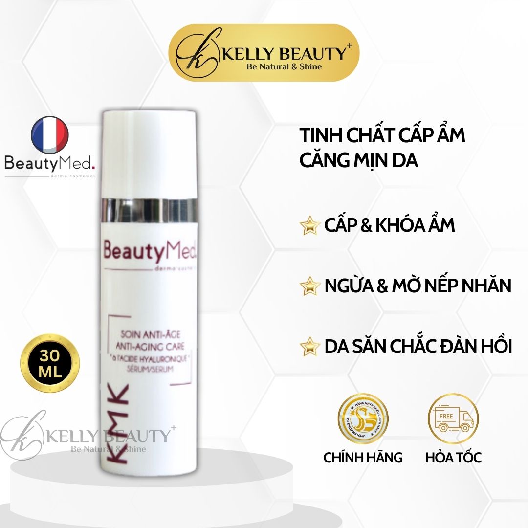 Serum HA KMK BeautyMed - Tinh Chất Cấp Ẩm Nội Bào, Giảm Nếp Nhăn; Căng Mịn Da | Kelly Beauty