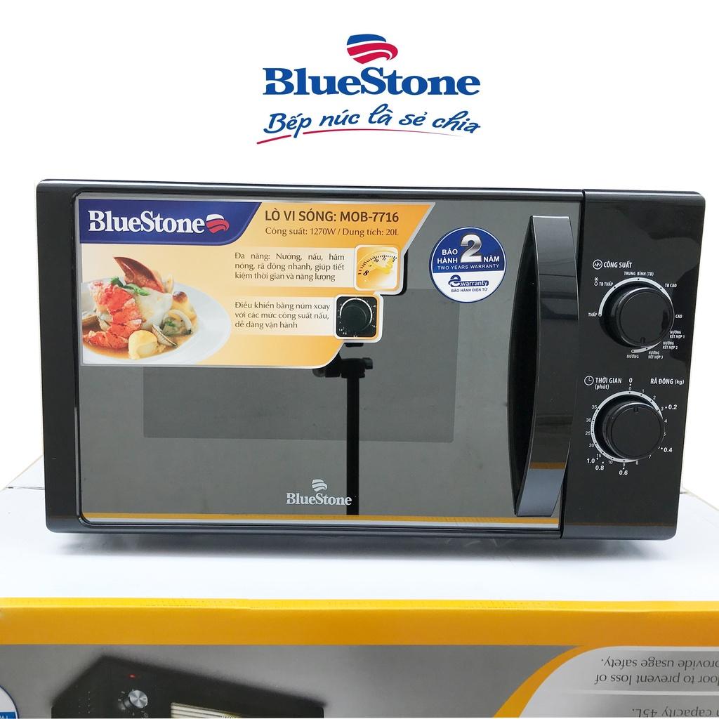 Lò vi sóng có nướng BlueStone MOB-7716 20 lít , Công Suất 1270W , Hàng Chính Hãng