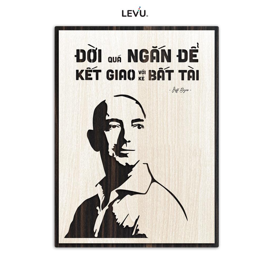 Tranh status ngắn gọn về lời khuyên của Jeff Bezos ý nghĩa LEVU NT11