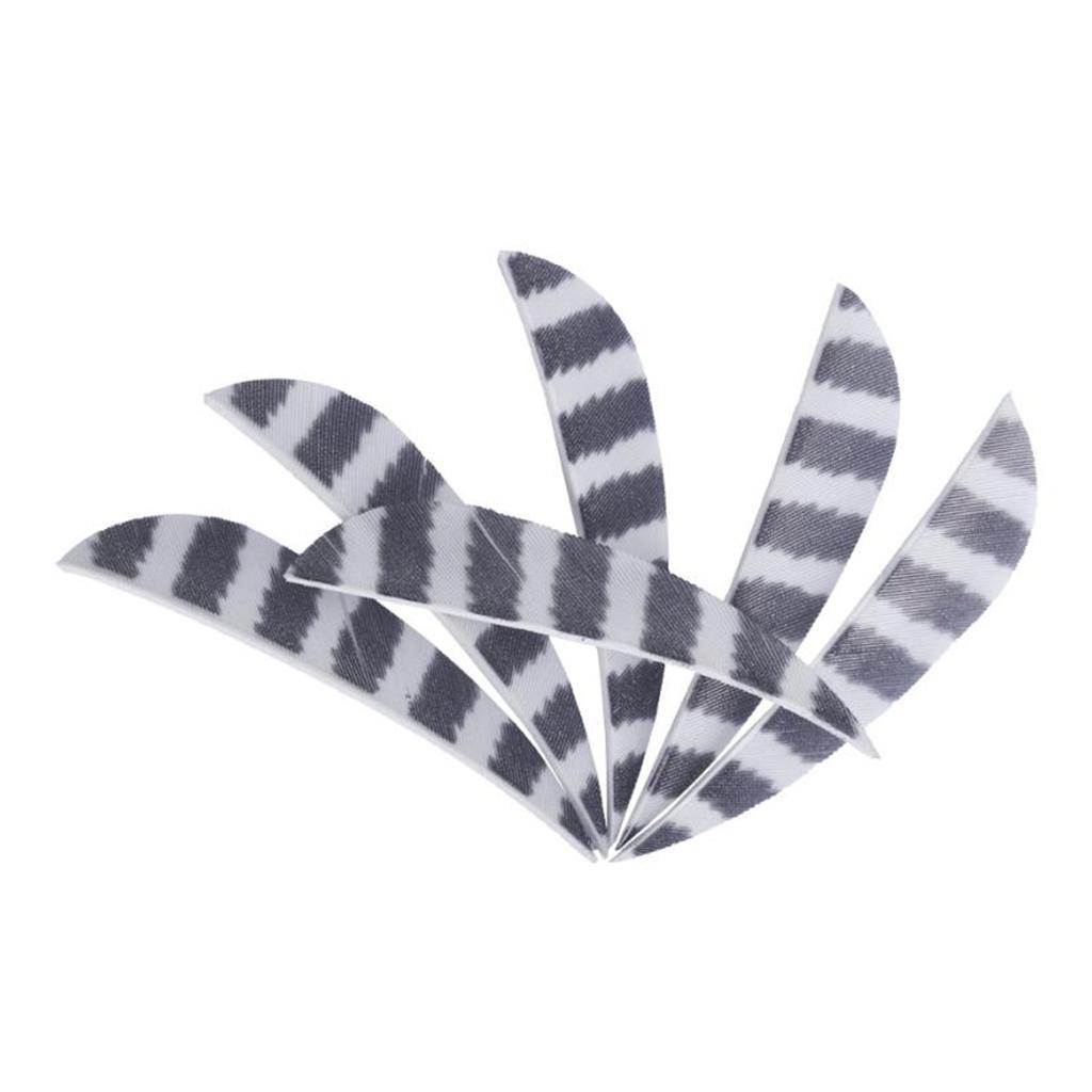 12 Pieces Archery Arrow Vanes, Turkey Feather Vane 3 Inch Fletching for DIY Arrow Shafts, Waterdrop Shape