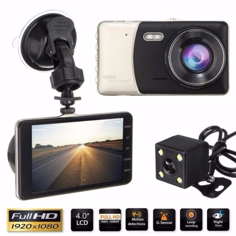 Camera Hành trình ô tô x002 Full HD trước sau - Tiếng việt