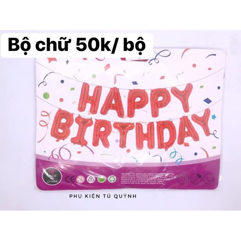 Bóng chữ happy birthday